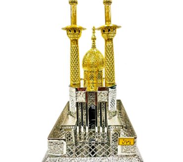 Roza Mubarak Ya Abbas (as) in German Silver & Golden Polish