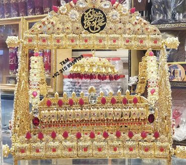 Jhoola Shahzada Ali Asghar  Golden with Red and White Stones