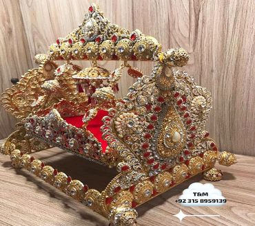 Jhoola Ali Asghar Golden with Red and Wite Stones