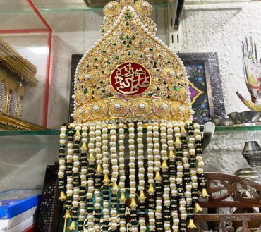 Beautiful Taaj With Sehra Shahzada Ali Akbar AS | Material Kashi With Work Stones
