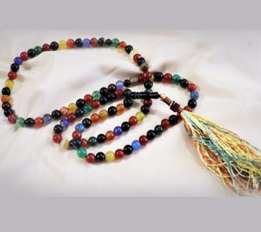 Multi Color Aqeeq Tasbeeh (Tasbeeh E Bibi Ummul Baneen SA) 100 Beads