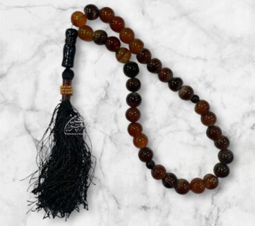 Beautiful Tabsbeeh Sulimani Aqeeq Stones High Quality Stones | Size 33 Beads , 12mm