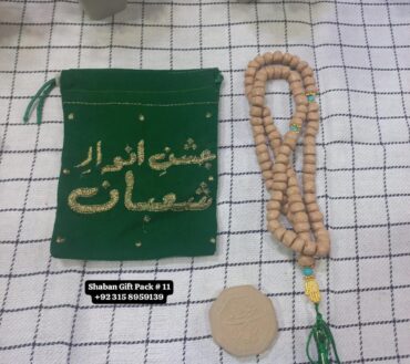 Beautiful Tabeeh Khak E Karbala With Green Velvet Pouch Sajdigha