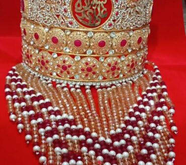 Beautiful Taaj With Sehra Shahzada Ali Akbar AS | Material Kashi With Work Stones
