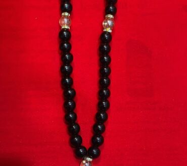 Beautiful Tasbeeh Ali Waris | Black Stones 8mm 33 Beads