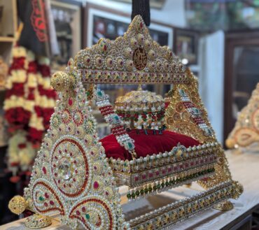 Beautiful Jhula Shahzada Ali Asghar AS | Material Manjus Work Stones