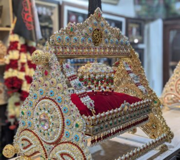 Beautiful Jhula Shahzada Ali Asghar AS | Material Manjus Work Stones