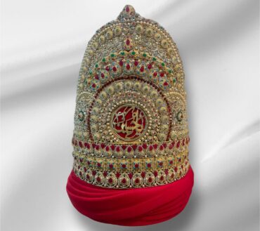 Beautiful Taaj With Amama Imam Hussain  AS | Materail Manjus Work Pearls With Red Stones High Quality