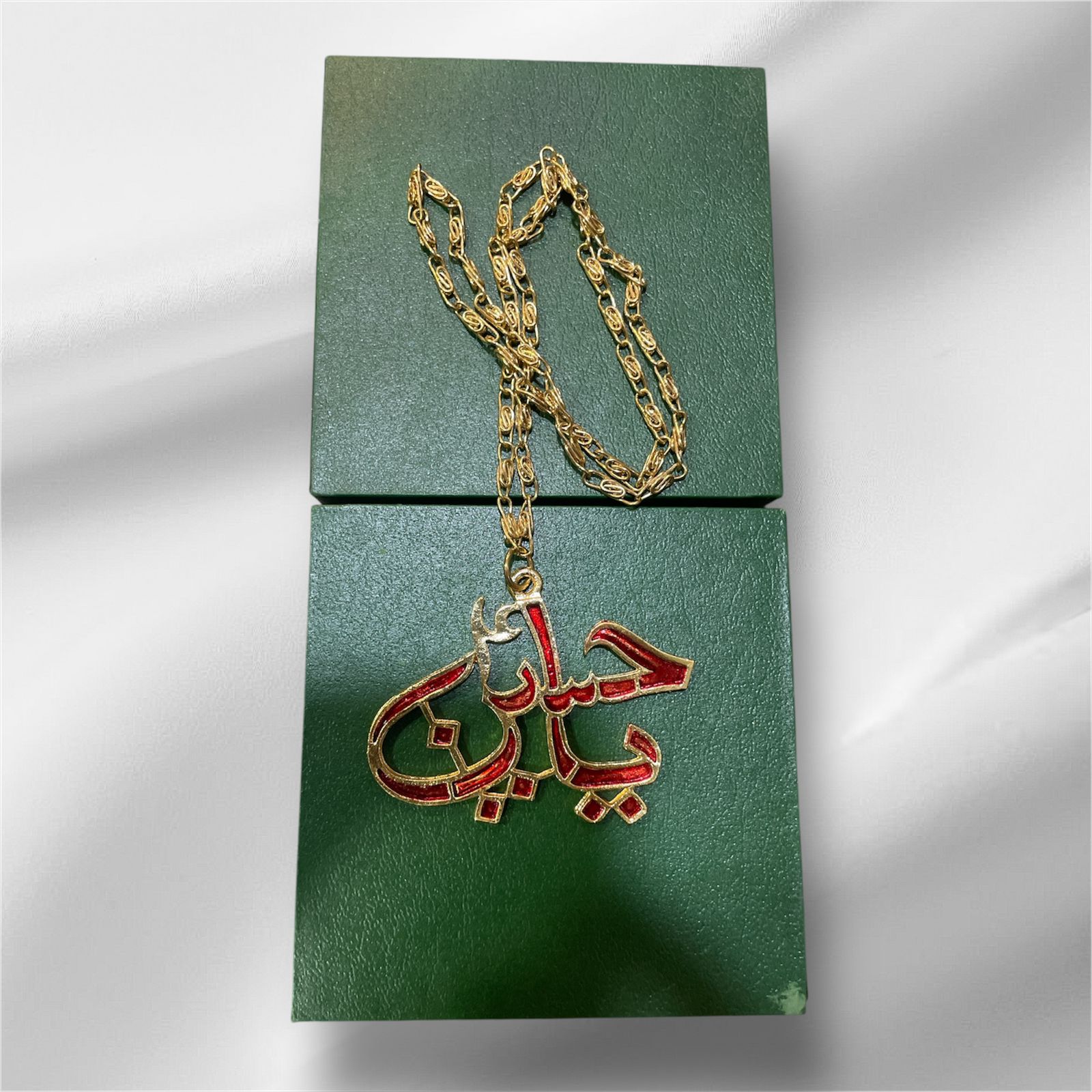 Beautiful Locket Ya Hussain AS With Chain High Quality