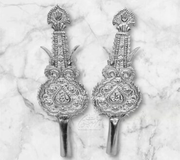 New Arrival Azakhana Pair Panja YA Hussain AS & YA Abbas AS | Material Gilet Unique Design High Quality | Size 18inch