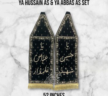 Beautiful Azakhana & Juloos  2pcs Set Alam Ya Hussain AS Shaheed & Ya Abbas AS Alamdar AS