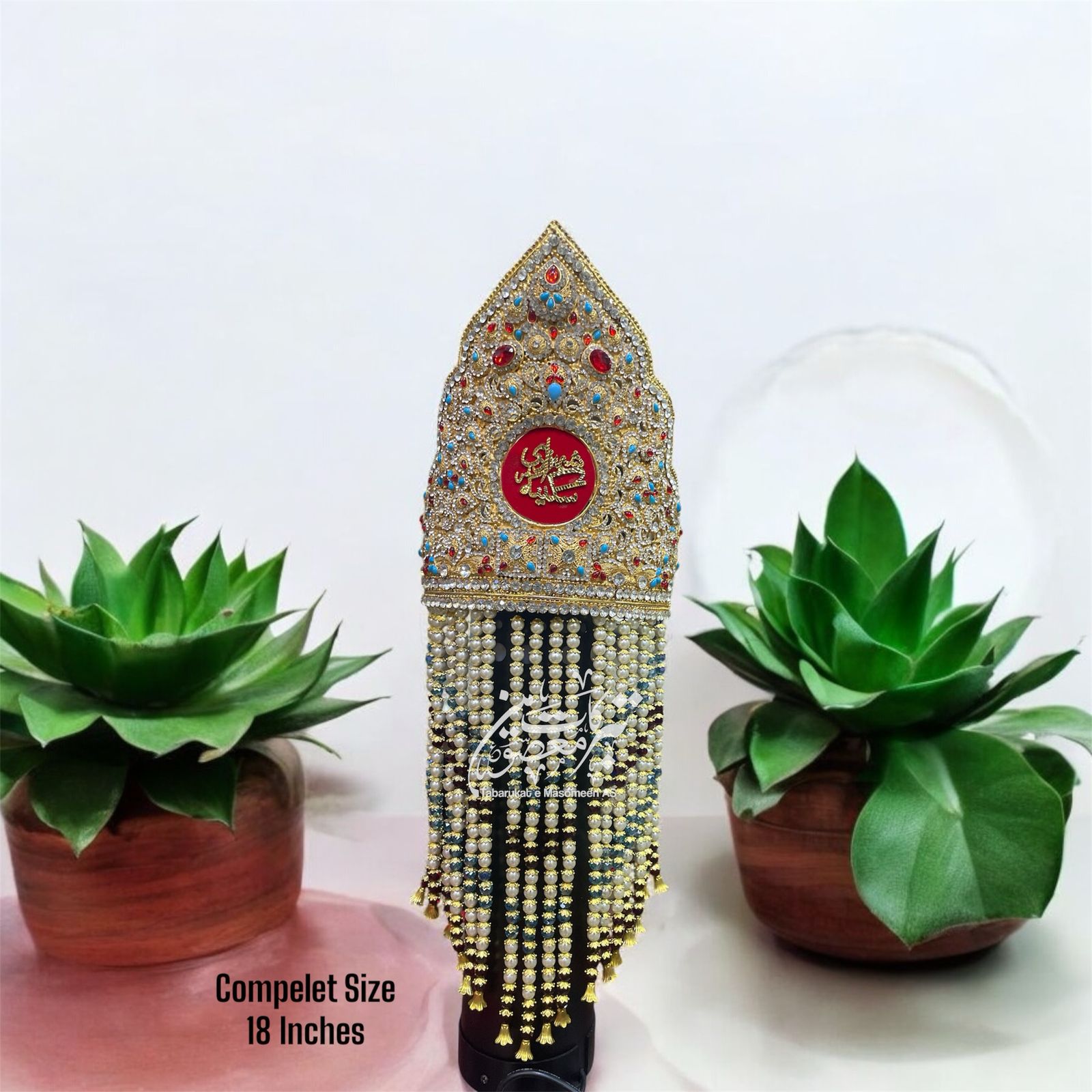 Beautiful Taaj With Sehra Ya Shahzadi Sakina SA | Material Kashi & Work Stones High Quality