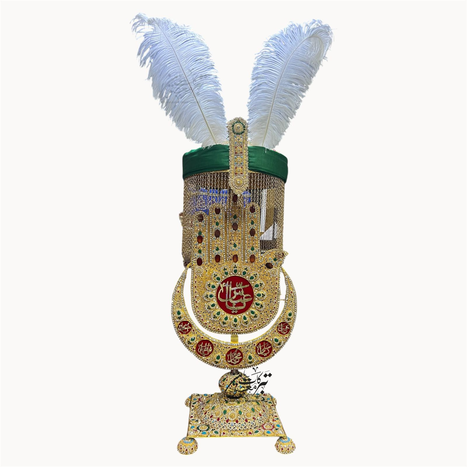 Beautiful Hazrat Abbas Alam With Umbralla For Azakhana