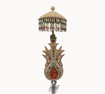 Beautiful Umbrella Panja Imam Hussain (A.S) with Zulfiqar & Amama – 36 Inch