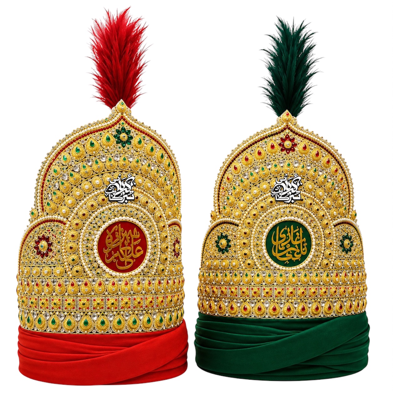 Beautiful Taaj Mola Abbas as Shezada Ali Akbar as Material Manjus size 2ft (Each)