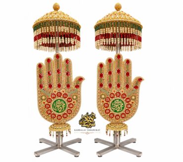 Beautiful Panja Mola Hussain as Mola Abbas as Material Manjus Size 3 Feet (Each)