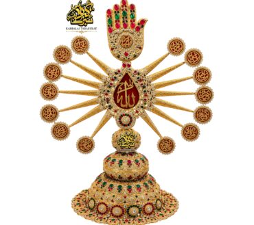 New Arrival Base Azakhana Panja With Sun Shape Masomeen AS Names | Material Manjus Work Stones